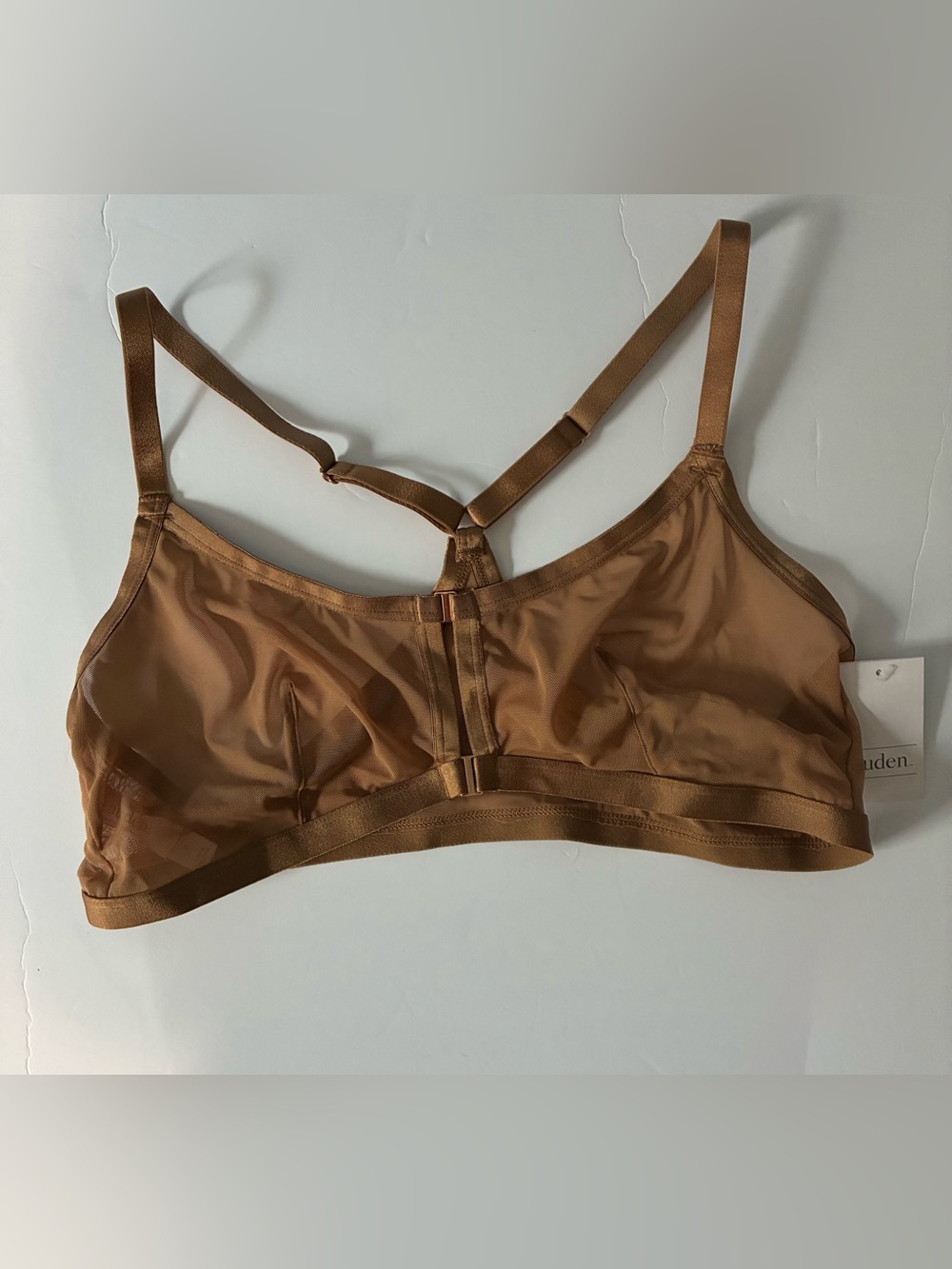 NWT Auden Smooth Wirefree Bralette Brown XL